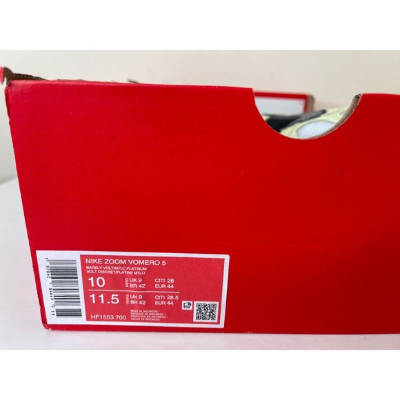 Nike Zoom Vomero 5 Barely Volt Metallic Platinum Mens 10us - Picture 8 of 8